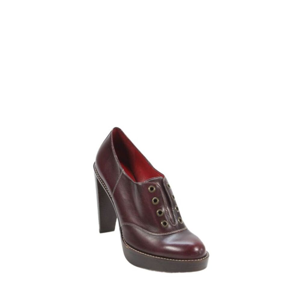 Cole Haan Womens Leather Platform Heels Burgundy Size 10B